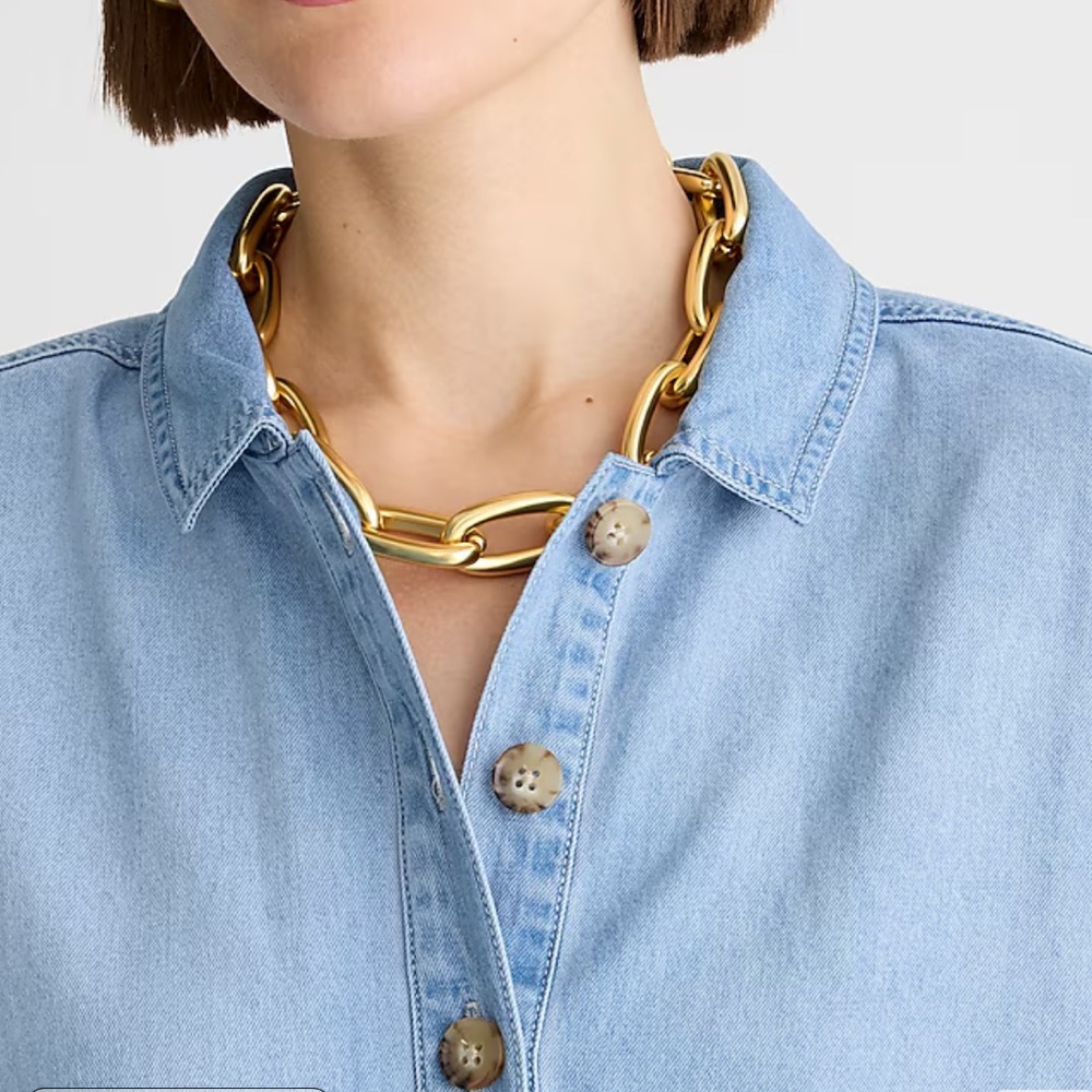 J.crew Popover dress in chambray - Picture 2 of 8
